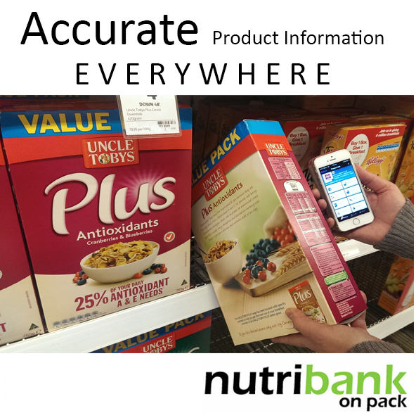 If it's on the Pack, it's in Nutribank OnPack